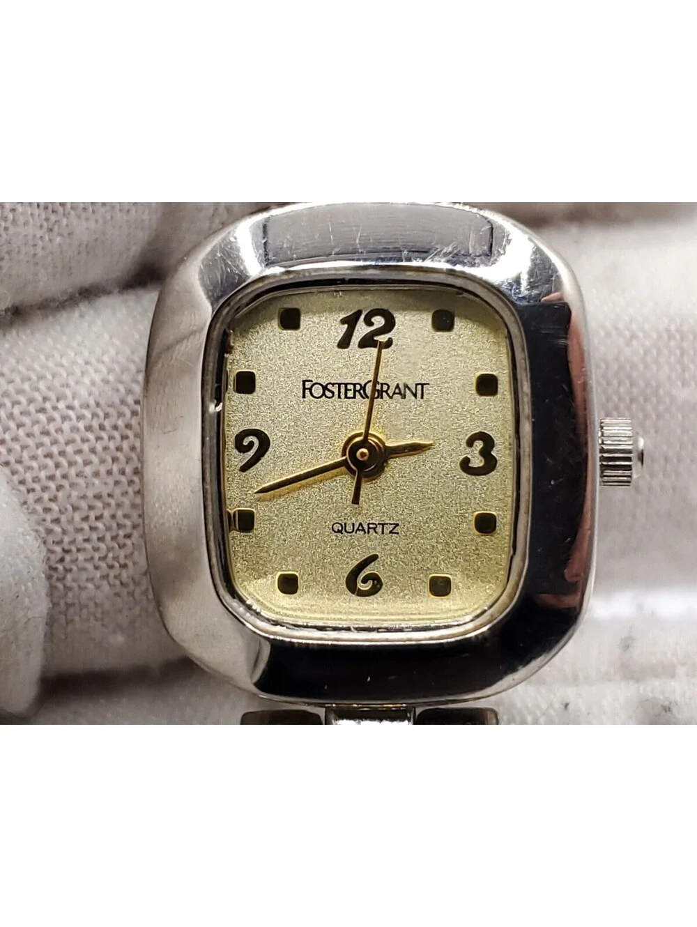 Foster Grant Quartz Watch Womens New Battery Two-Tone Dial 20mm